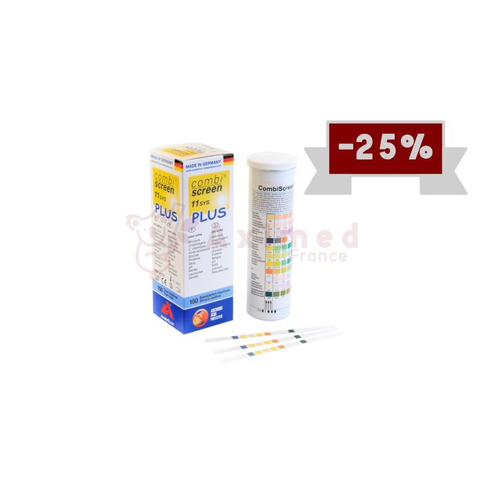 Bandelette urinaire CombiScreen 11 SYS Plus: Dépistage fiable et protection  contre l'acide ascorbique